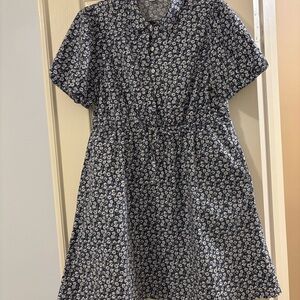 J. Crew Navy and White Dress Size 12
